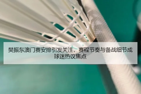 樊振东澳门赛安排引发关注，赛程节奏与备战细节成球迷热议焦点 | kaiyun
